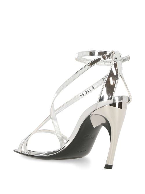 Laminated eco-leather sandal for women. Alexander McQueen | 780692W4WG18100